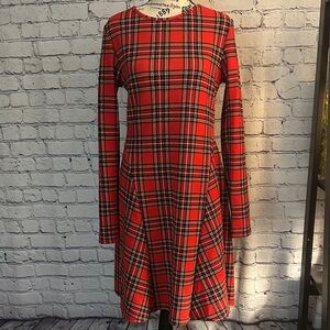 Plaid Red Dress Size Medium
